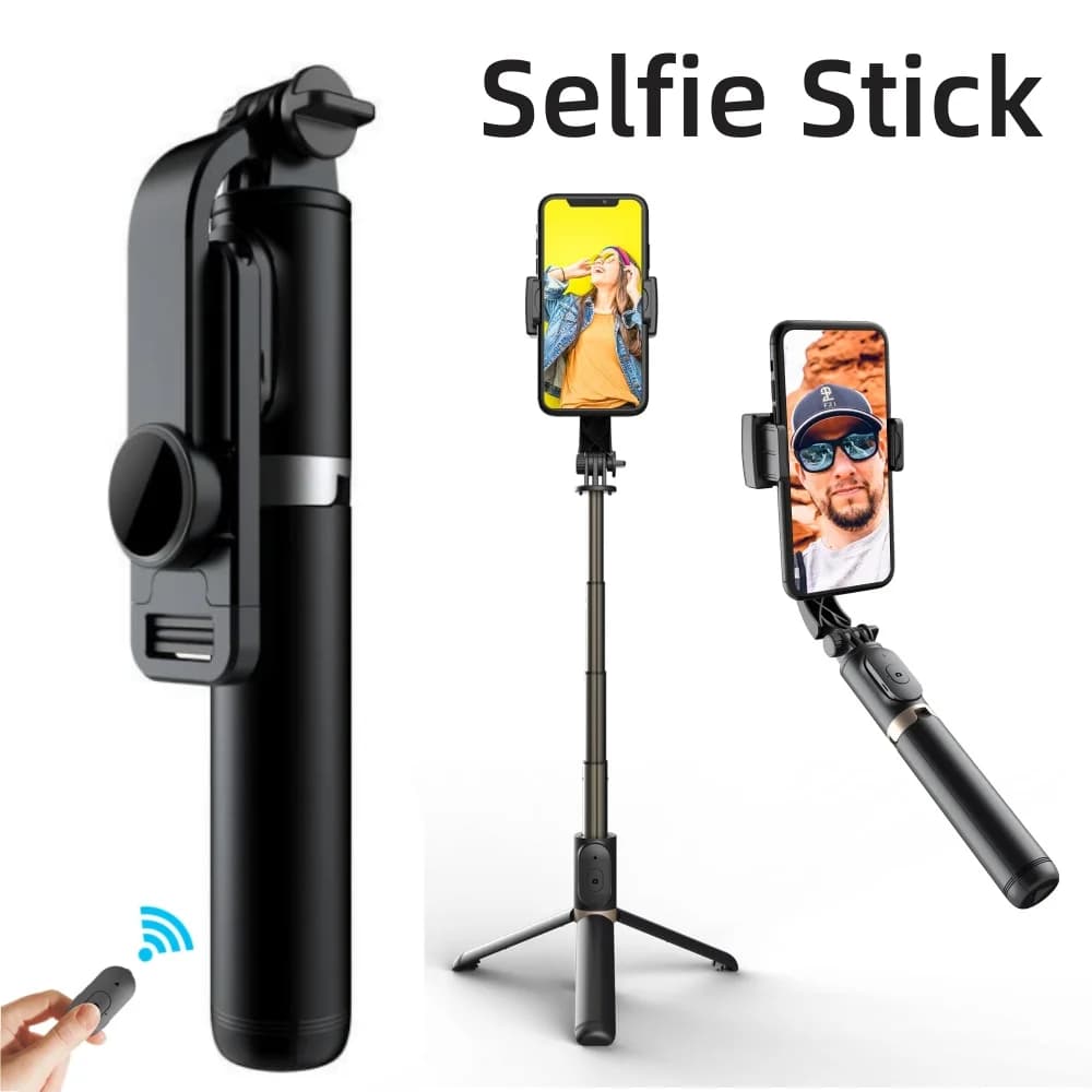 Selfie Stick 1m with Wireless Bluetooth LED Fill Light for Android IOS Cellphone Extended Tripod with Remote Shutter New 2025