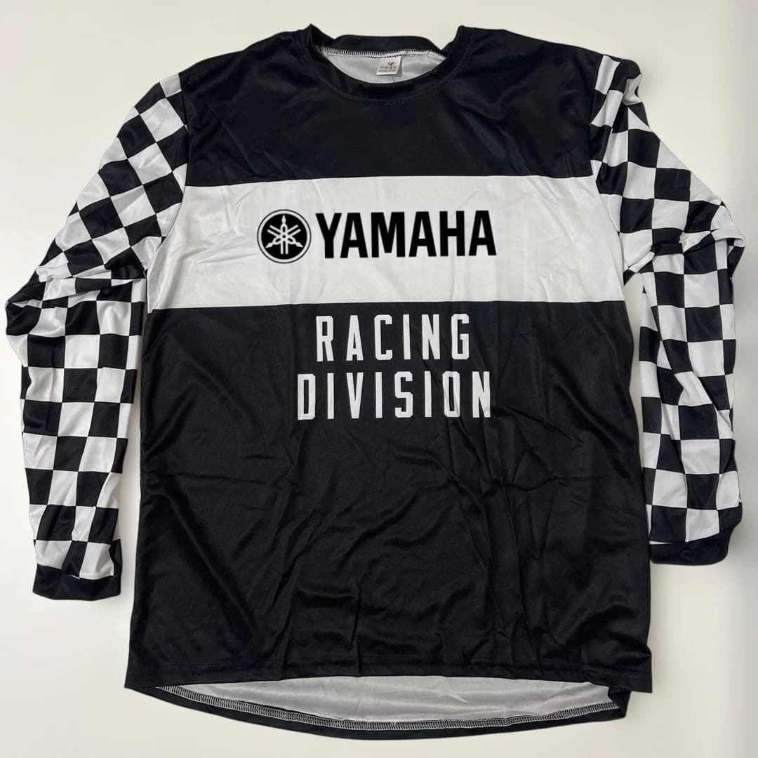 YAMAHA Speed Racing Motorcycle Riding Suit Men's Summer Off-road Sports Quick-drying Long-sleeved Loose Plus-size Jersey T-shirt