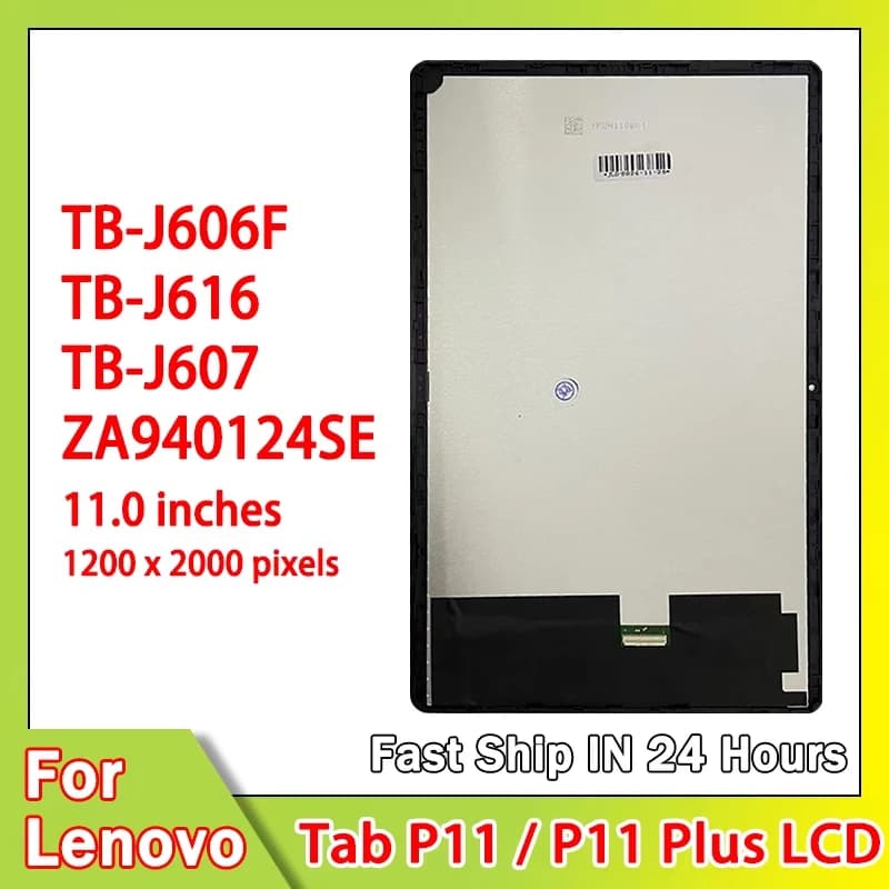 11.0 "pollici Per Lenovo Tab P11 TB-J606F J606L J606 Display LCD Touch Screen Digitizer Assembly Per Tab P11 Plus TB-J616 J607 LCD