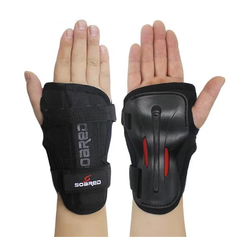 Bambini Adulti Antiscivolo Sci Snowboard Supporto per il polso Pattinaggio a rotelle Protezioni per le mani Guanti Tutore Protezione sportiva Equipaggiamento protettivo