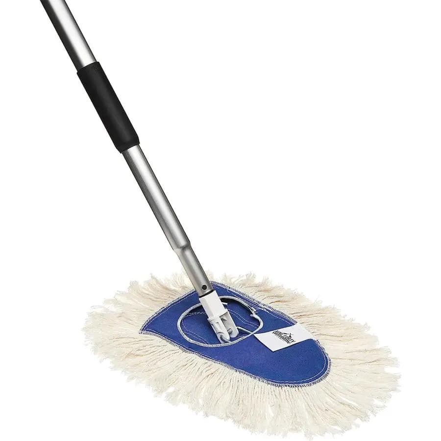 Head for Shoe in Cuneo in Cotone Resistant, of Industrial Grade, with Handle, for Cleaning Floors in Home and Commercial Durum Wood, Designed for High Traffic Environments