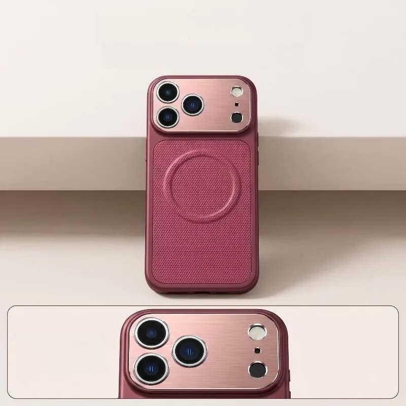 Premium New Grain Anti-Slip Texture For MagSafe Phone Case For iPhone 18 Pro Max 17 16 15 14 13 Wireless Charging Matte Cover