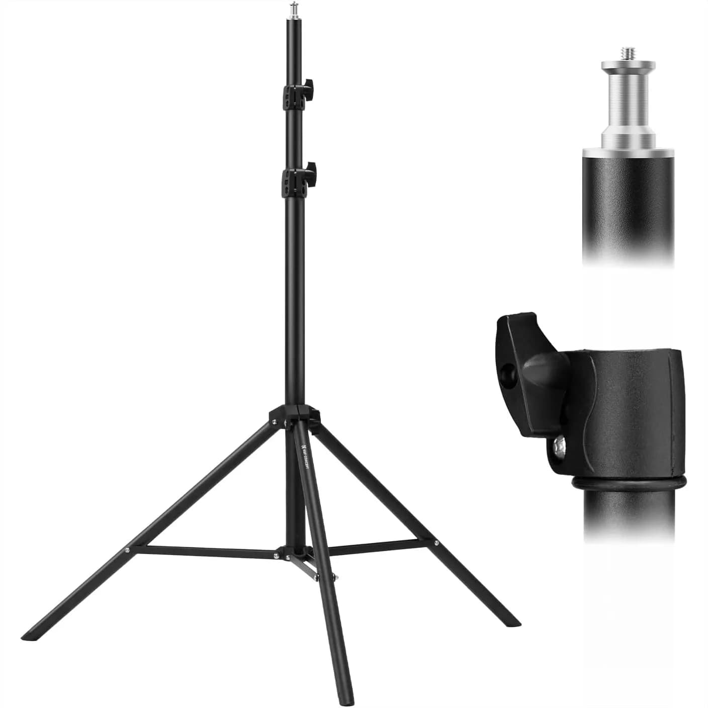 Supporto per Luci Fotografiche, Treppiede Portatile da 2,8 m/9,1 piedi, Robusto con Vite da 1/4 di Pollice per Flash/Fotocamera/Softbox
