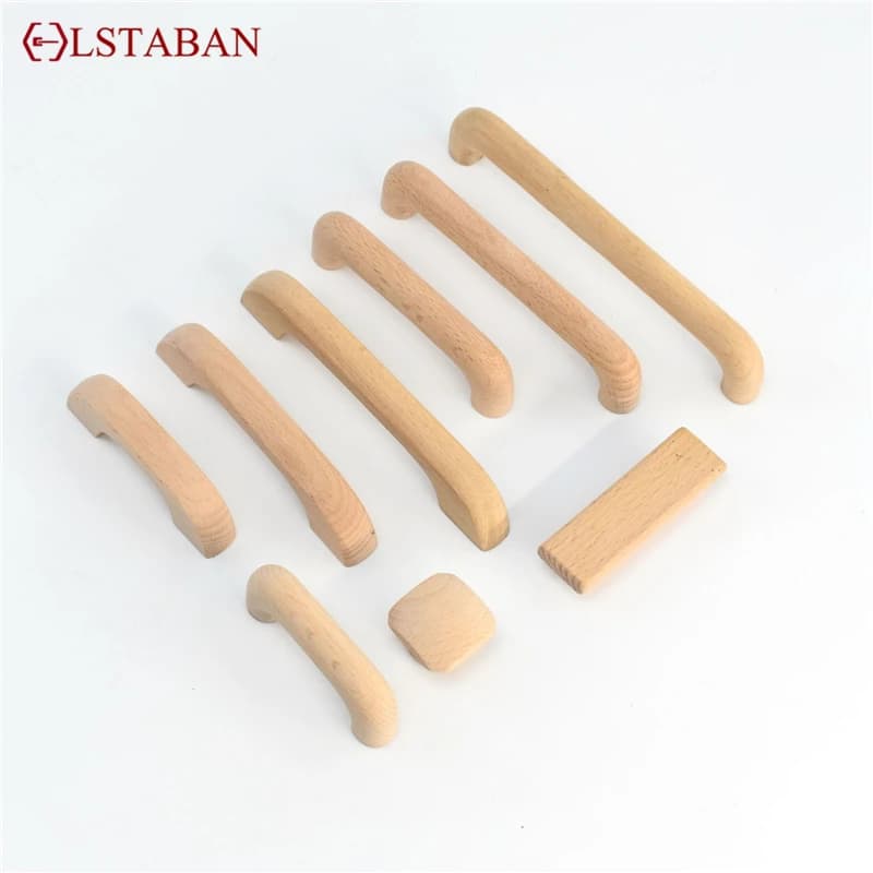 LSTABAN Armadio Da Cucina Manico in Legno Armadio Libreria Mobili Solidi Porta in Legno Manopole Per Cassetti Maniglie Per Armadi Manopola Hardware