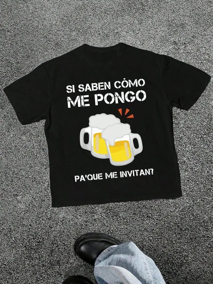 Umorismo Spagnolo: Se Sanno Come Mi Vestisco Per Che Mi Invitino? Con grafica a tema birra e birrerie, casual e morbido