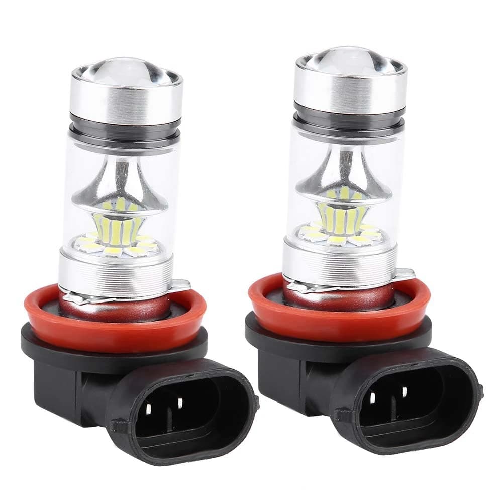 Fendinebbia per auto 2x H8 H9 H11 6000K Super White 100W Kit lampadine per fari a LED Fendinebbia per auto Luce di guida a LED Faro fendinebbia