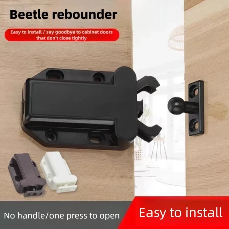 Chiusure a pressione moderne non magnetiche con blocco automatico per ante, ferramenta da cucina per armadietti, cassetti e guardaroba - Apertura a spinta