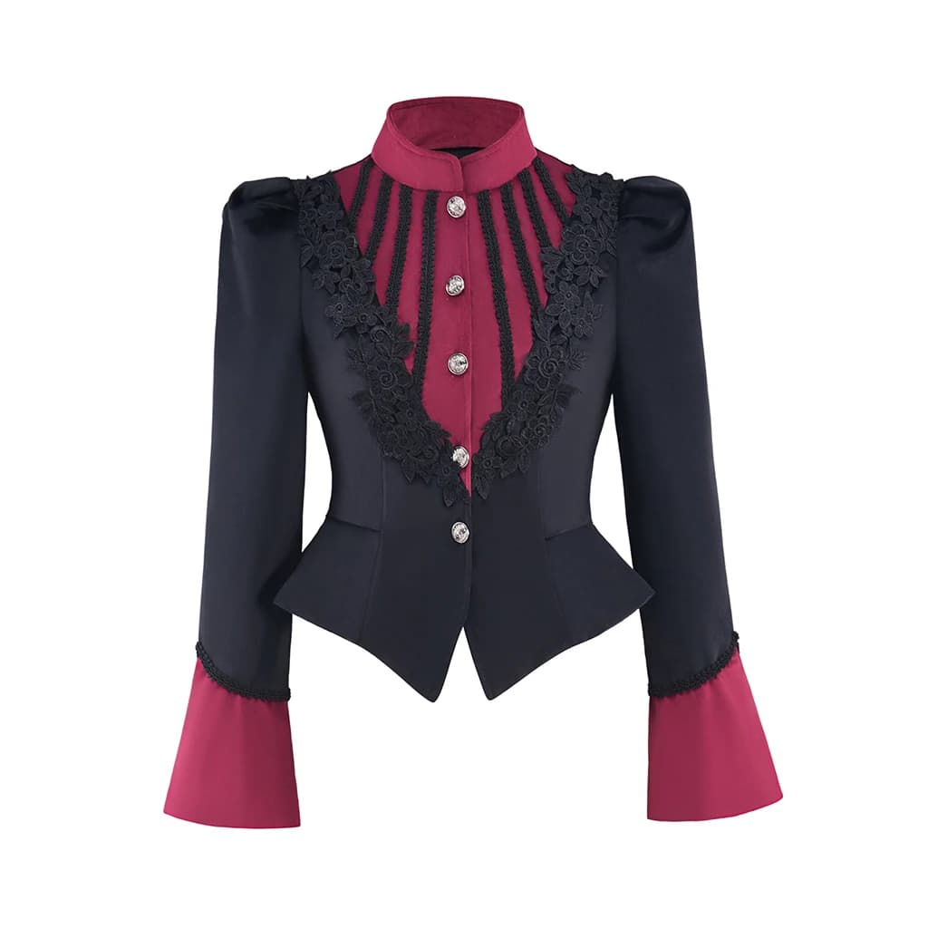 Giacca da donna vittoriana Steampunk rinascimentale Giacca medievale vintage gotica edoardiana Cappotto a maniche lunghe Top Costume