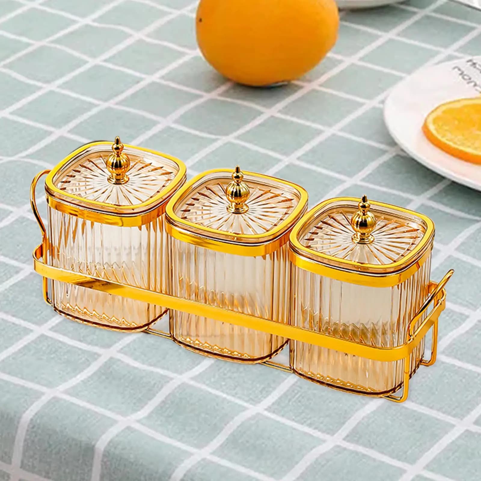 Divided Dried Fruit Plates Divided Serving Dishes with Storage Holder Food Storage Box Appetizer Plate for Home Nut Seasoning