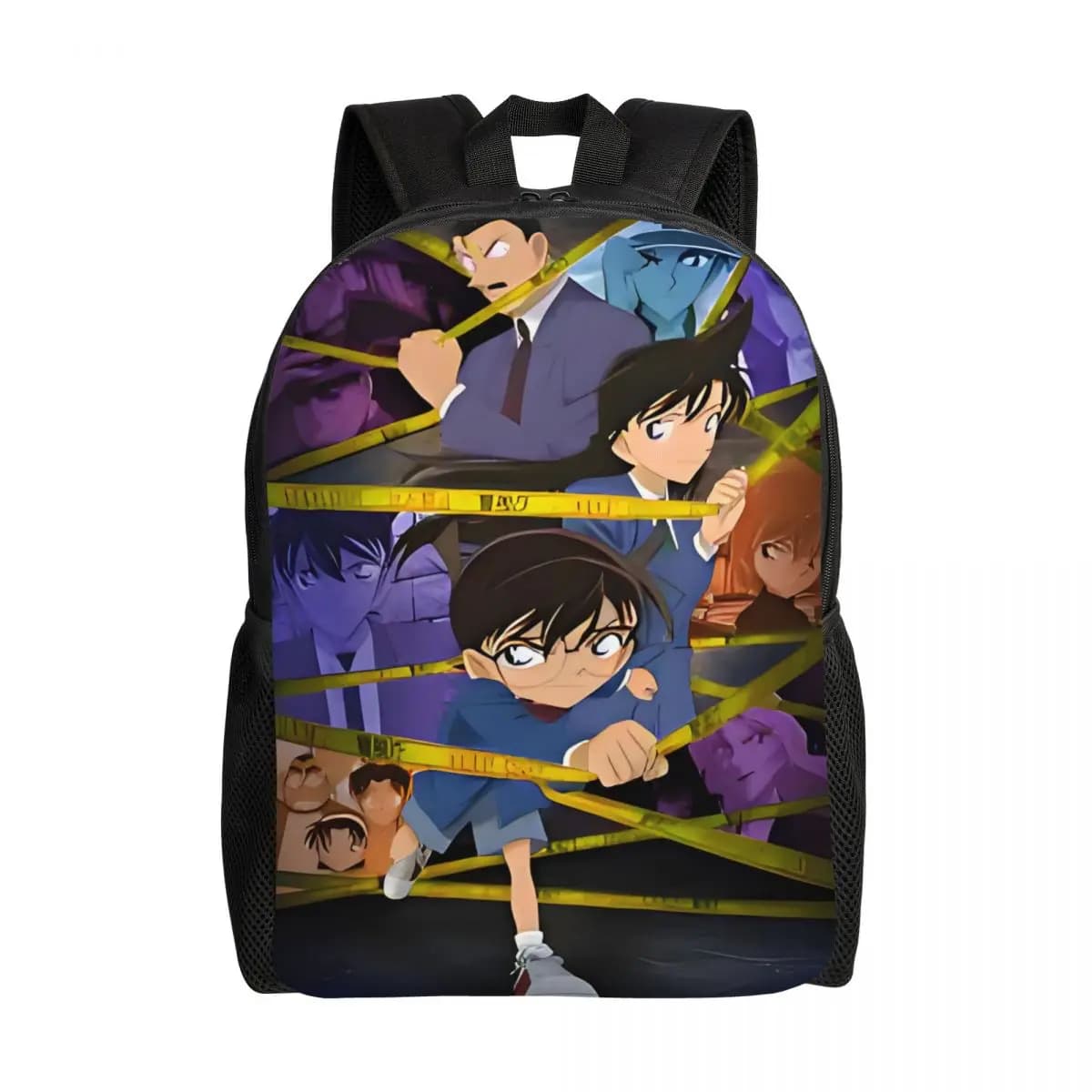 Zaino da Viaggio Personalizzato con Anime Detective Conan, per Uomo e Donna, Borsa per Laptop e Libri, Zaino per Studenti Universitari