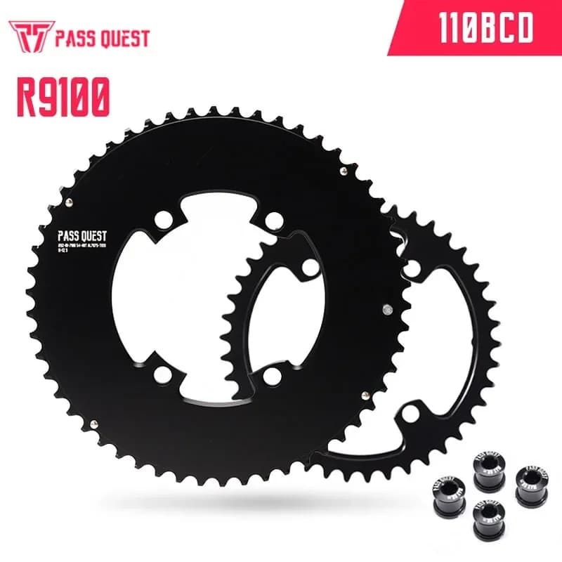 Corona per bici da strada 110bcd 4 bulloni rotondi 2x doppio piatto 56-42T/54-40T/53-39T/52-36T/50-34T/48-35/46-33T per DURA-ACE R9100