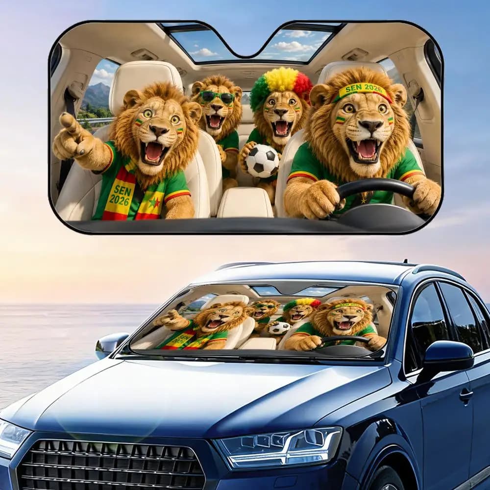 Parasole per Auto SEN Lion 2026, Protezione UV Riflettente Pieghevole per Parabrezza, Copertura Isolante dal Calore