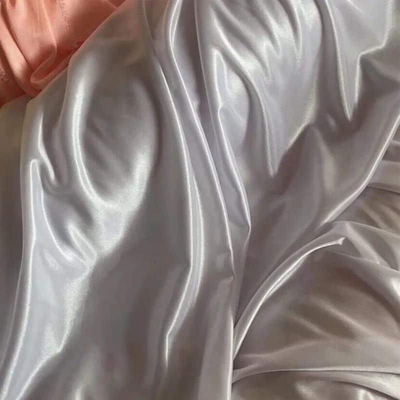 Lenzuolo in Seta Ghiaccio Lucida a Doppia Faccia, Morbido e Liscio, per un Sonno Fresco, Estivo, per Coppie, Elastico e Confortevole
