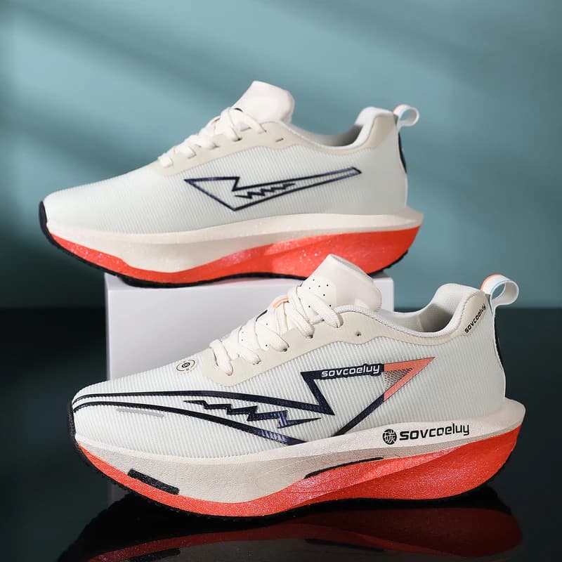 Scarpe da Corsa Leggere e Traspiranti per Uomo, Sneakers Ammortizzate Antiscivolo per Jogging e Camminata, Calzature Sportive Comode