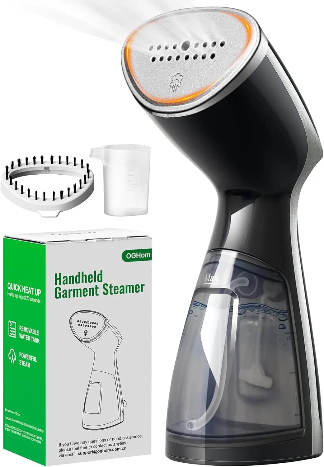 Stiratore a Vapore per Vestiti, Rimuovi Pieghe Portatile, 1000W, Vapore Potente, per Casa