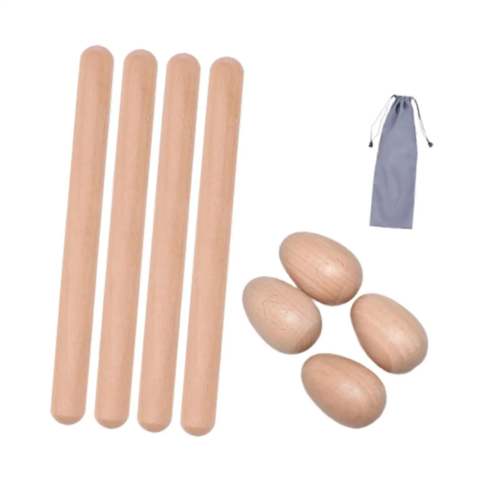 Giocattolo con bastoncino ritmico Pratico bomboniera a mano Clapper Sussidio didattico Strumento per l'educazione musicale con superficie liscia per professionisti dei bambini