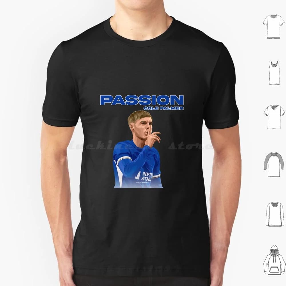 Cole Palmer Keep Silent T Shirt Big Size 100% cotone Cole Palmer Calcio Calcio Inghilterra Palmer Londra Cole Goal Football
