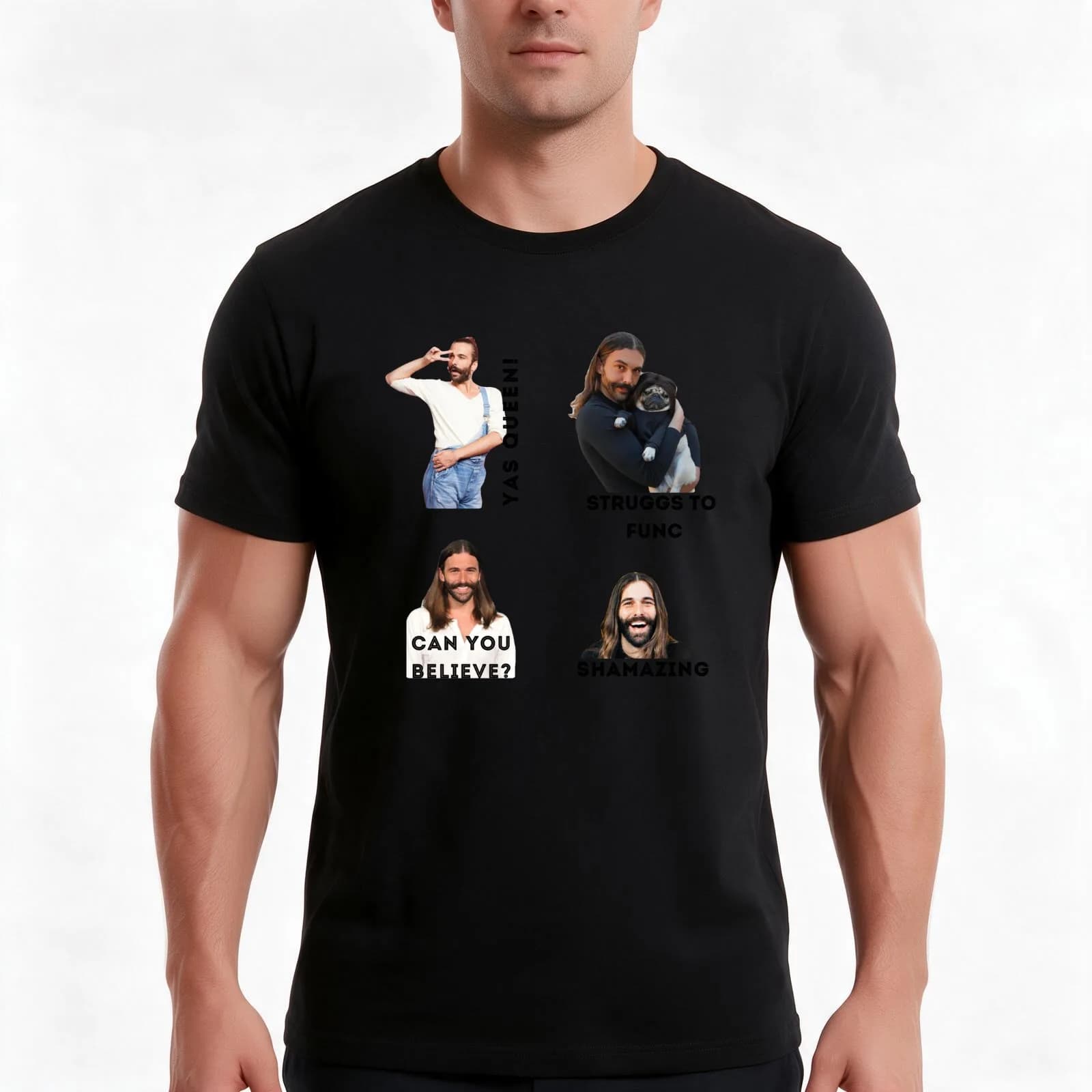 Johnathan Van Ness, Jvn, Quotes, Sticker packs, Sticker sets, Packs of stickers, Funny Cool Gifts, Presents, Pop Culture T-Shirt