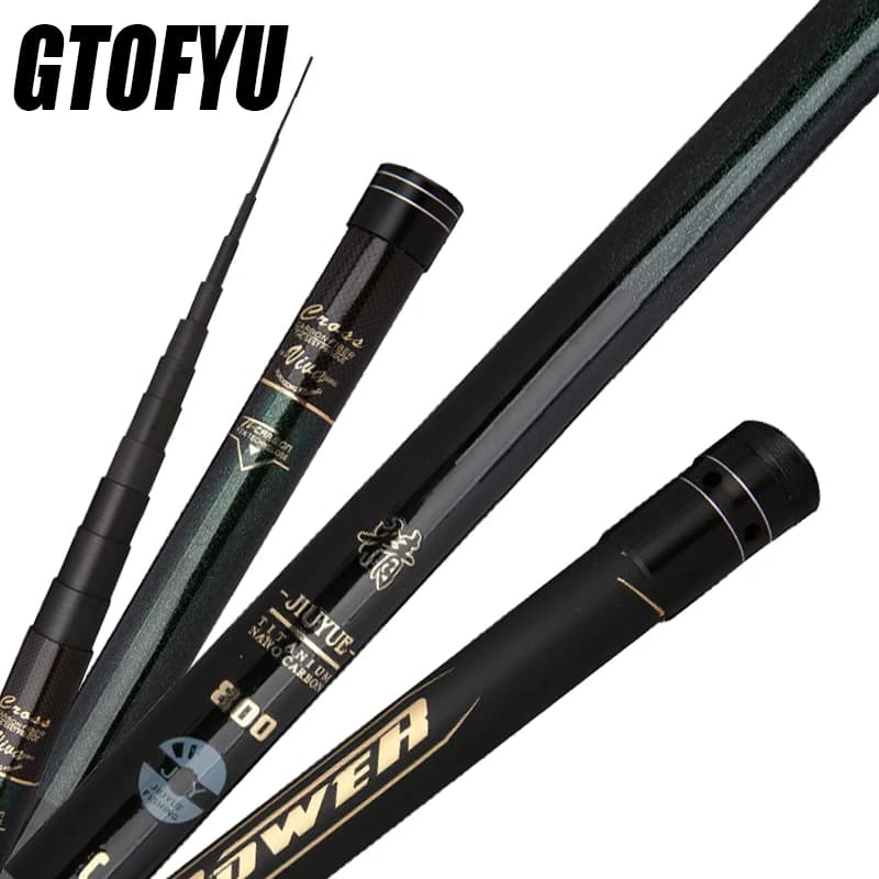 8m 9m 10m 11m 12m Carbon Fishing Rod 10kg Over Superhard Long Distance Launch Rod High Quality Telescopic Throwing Rod