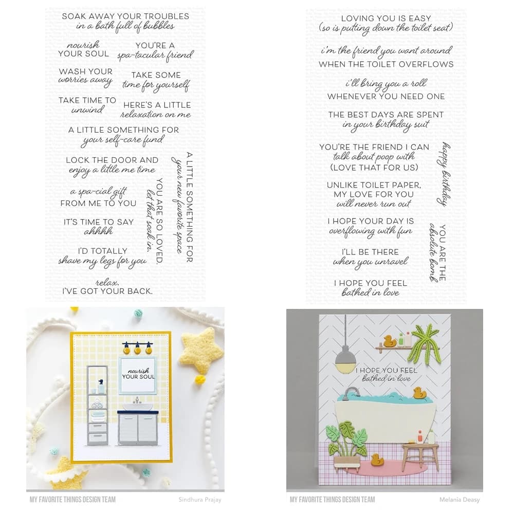 Time to Unwind Sentiments Words Clear Stamps Scrapbooking for Paper Making Frames Card Set No Cutting Dies