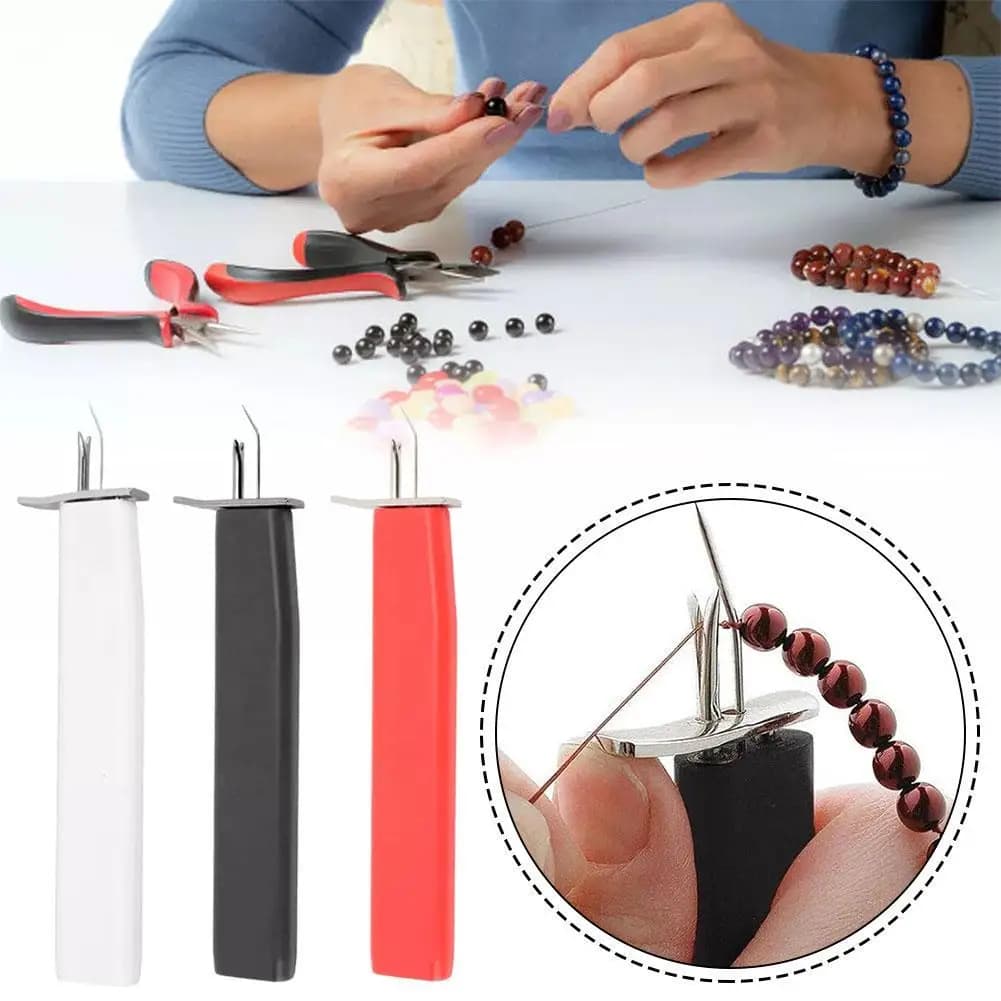 Nodi di sicurezza decorativi per gioielli fai da te Strumento per perline di perle Annodatura di perline Gioielli artigianali Bracciale Strumento di aiuto Filo di seta