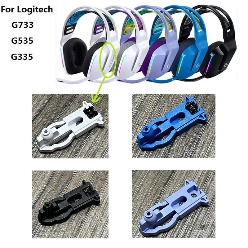 Original Travel Hinge for Logitech G733 G535 G335 Lightspeed Wireless Game Headphones Replacement Plastic Repair Parts