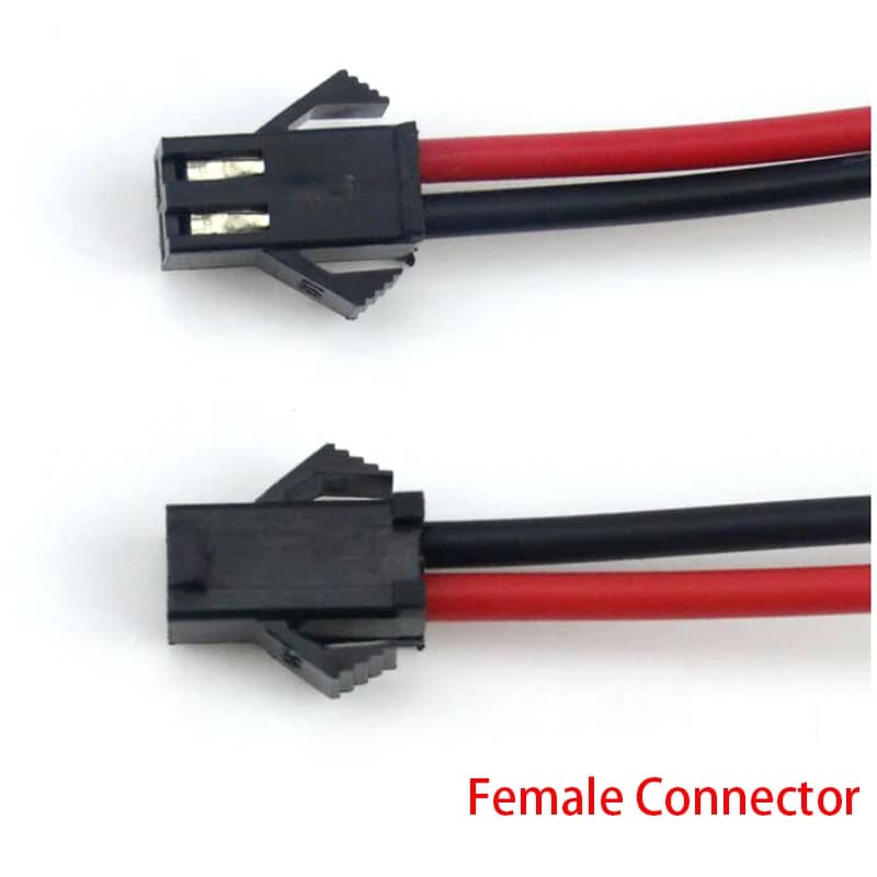 5Pairs/10pcs 10cm 12cm 15cm Long JST SM 2Pins Plug Male to Female Male Wire Connector Cable Pigtail Plug for Led Strips Lights