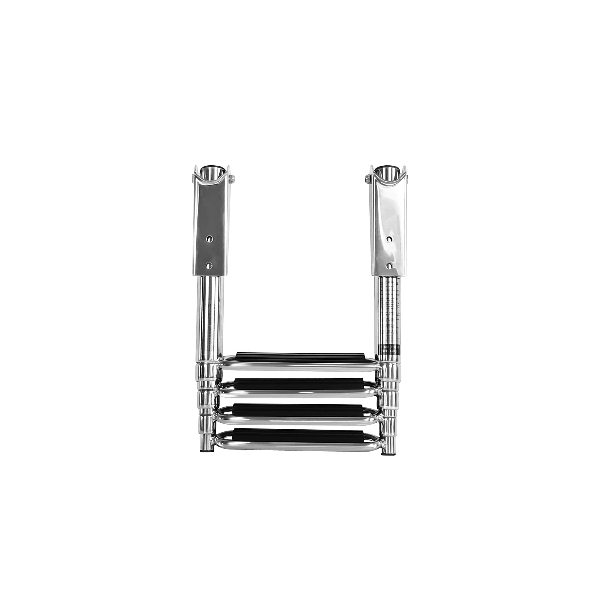 1 Pcs Boat Accessories Marine 4 Step Double Step Stainless Steel Telescoping Ladder Swim Step Over Platform passed 400h salt spr