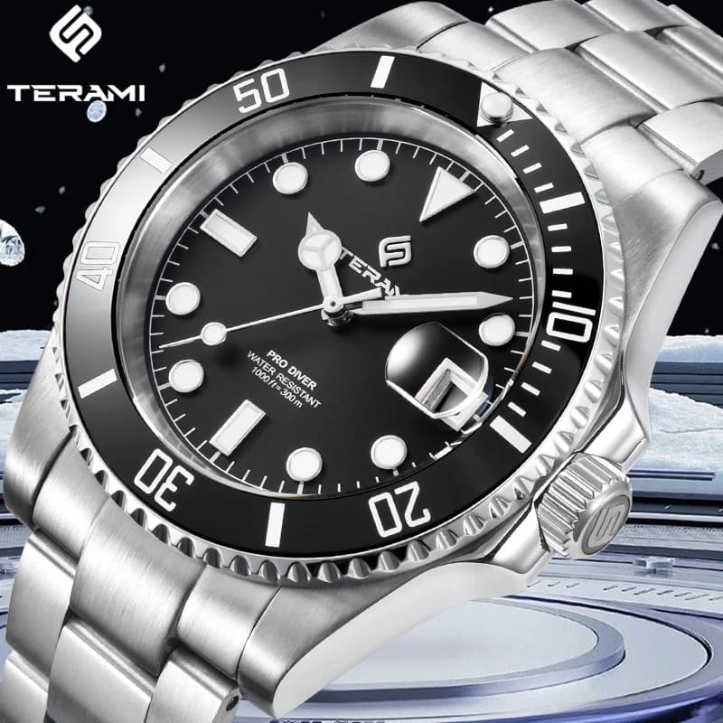 LIGE Fashion Diver Watch uomo Casual sport militare orologi da polso meccanici da uomo impermeabile orologio automatico da uomo Reloj Hombre