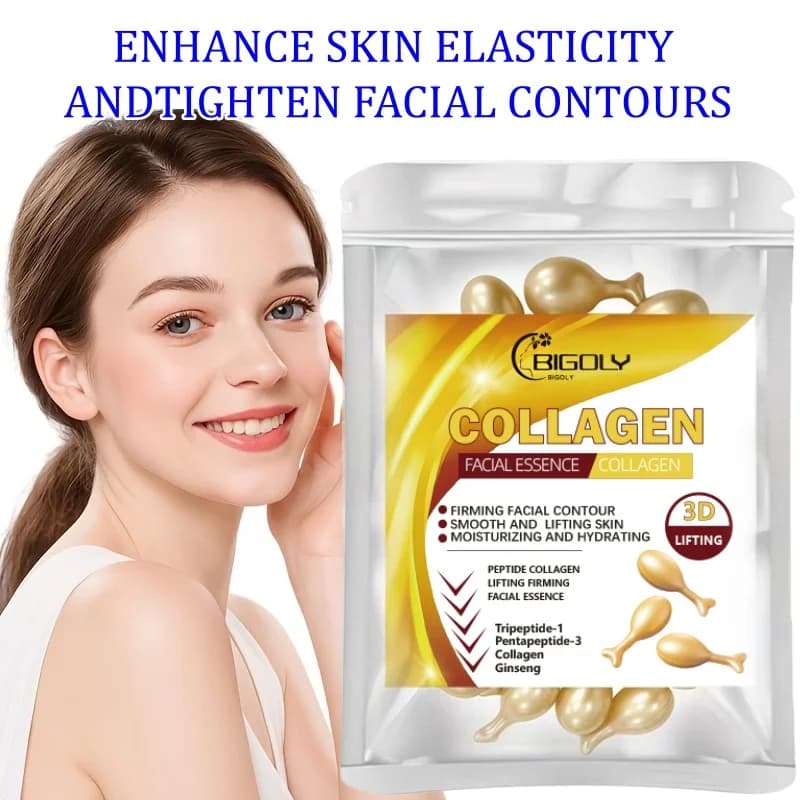 Capsules of Facial Essence at Niacinamide, Contenenti Retinolo, Oliva Oil, Gardenia Extract, Illuminano il Tono della Pelle, Hydrathane and Nutrono, Levigano and soften the Skin (0,5Gx30 Capsules)/Sacchetto-1 Bag