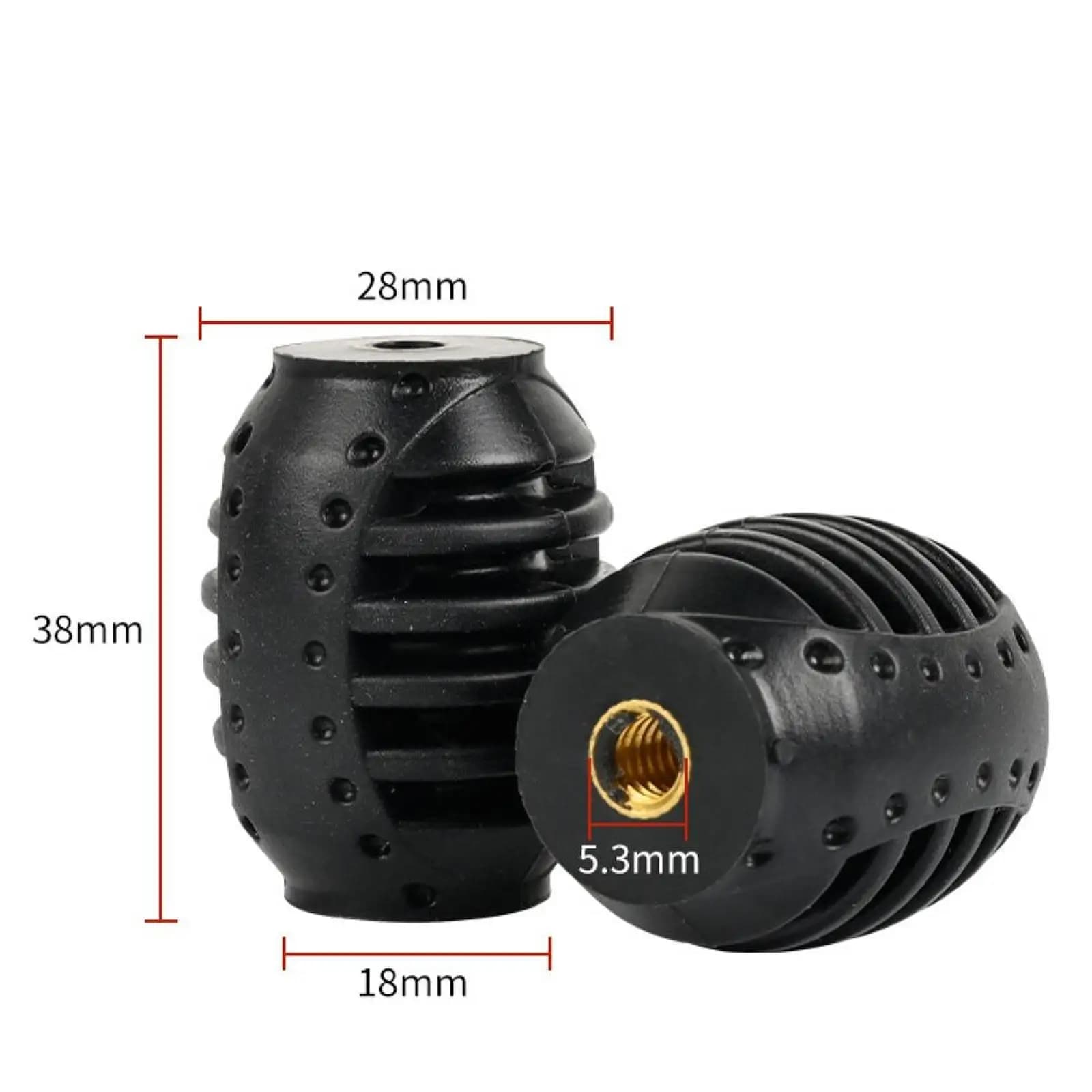 Recurve Stabilizer Rubber Shock Absorber Ball Lightweight Bow Damper Reduces Vibration Archery Accessory for Target Range