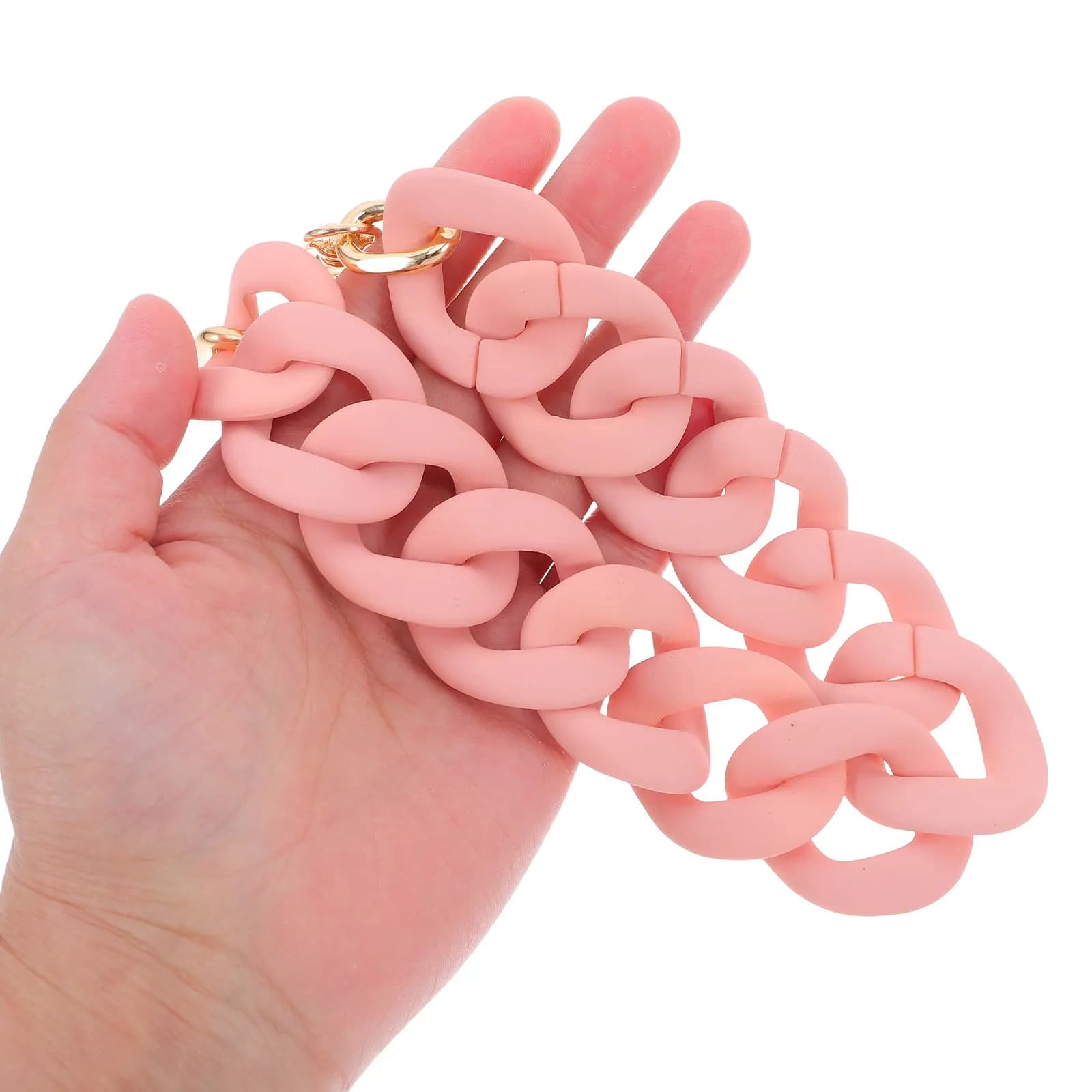 Larga Chain Belt and Acrylic Plate for Bag, Fai-da-te Spare Parts for Crafts, Decorative Adjustable Shoulder Strap for Clutch and Wallet