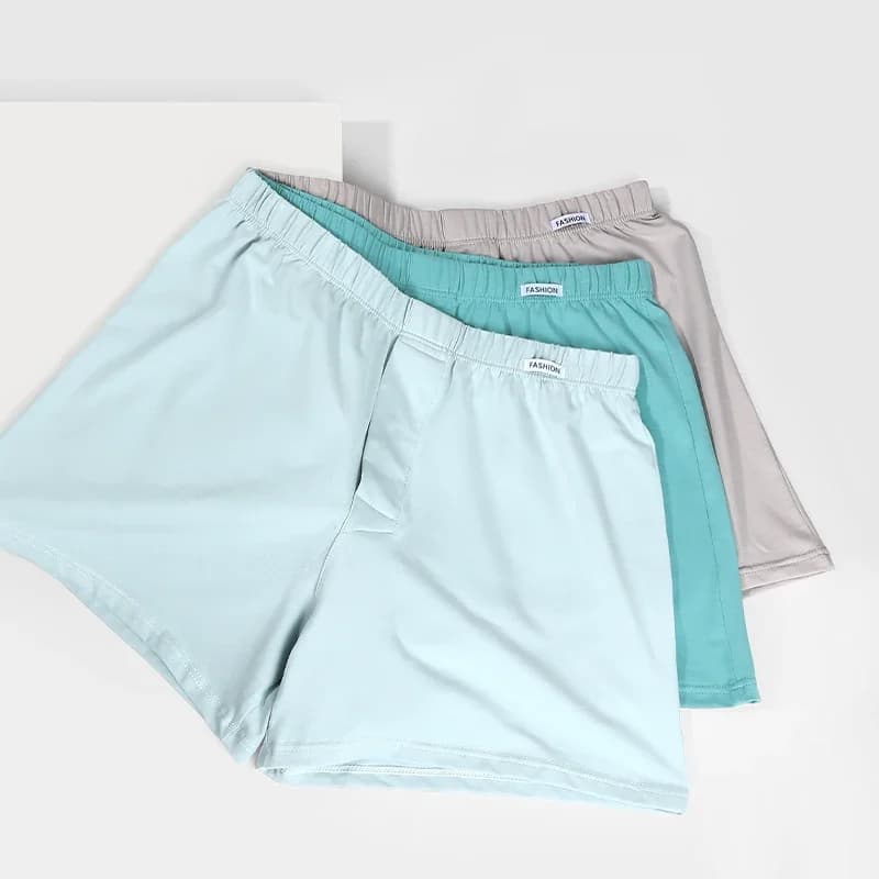 3 pezzi di biancheria intima da uomo, pantaloni quadrangolari in cotone, pantaloncini traspiranti, pantaloni boxer, pantaloni pigiama da casa comodi e larghi, Arro pa