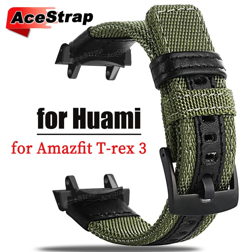 Cinturino in nylon per Huami Amazfit T-rex 3 Bracciale per Amazfit Tyrannosaurus Smartwatch Cinturino sportivo Orologi Accessori