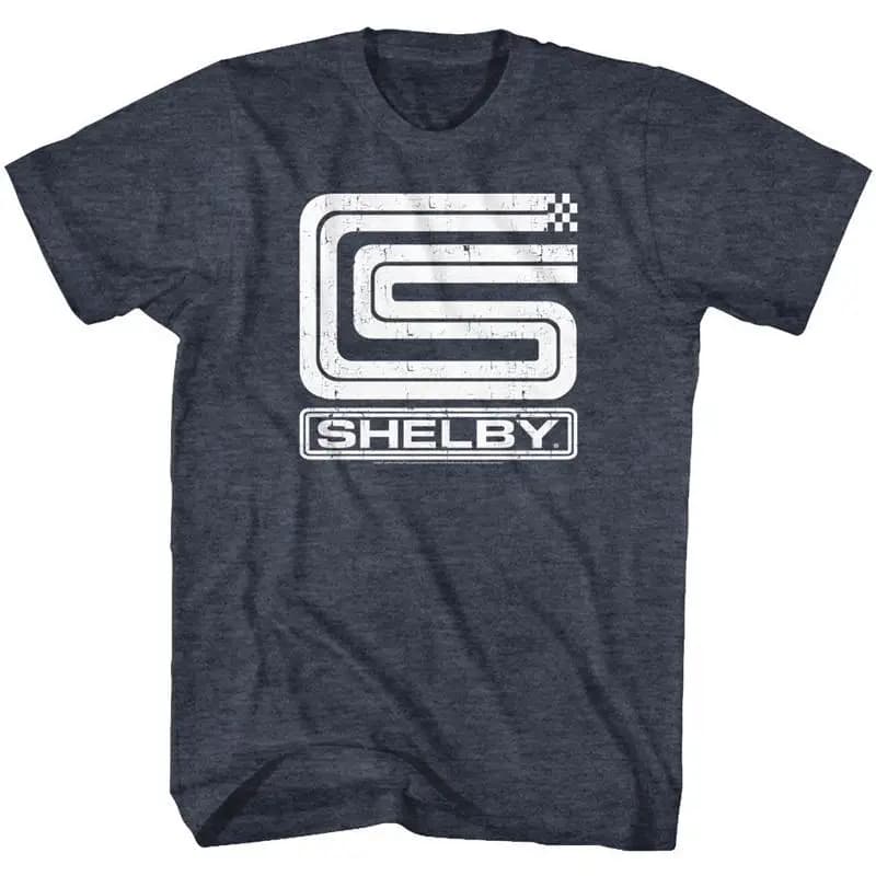 Carroll Shelby Logo Heather Adult T Shirt