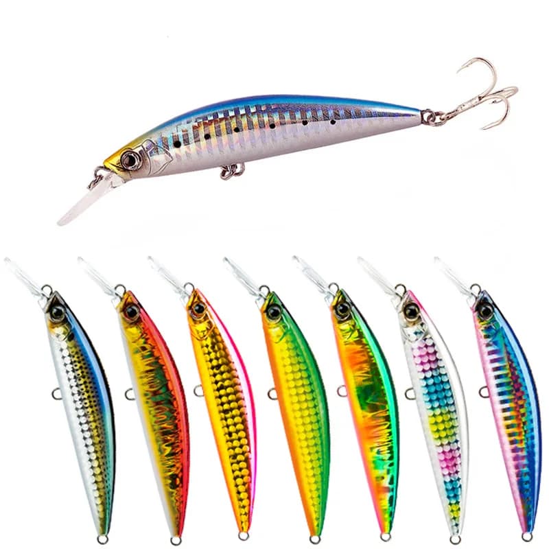 Artificial baits of 7 cm 16 g with luminous wobblers for fishing towing of pears, deep-seated hard baits for fishing at minnow, fishing accessories