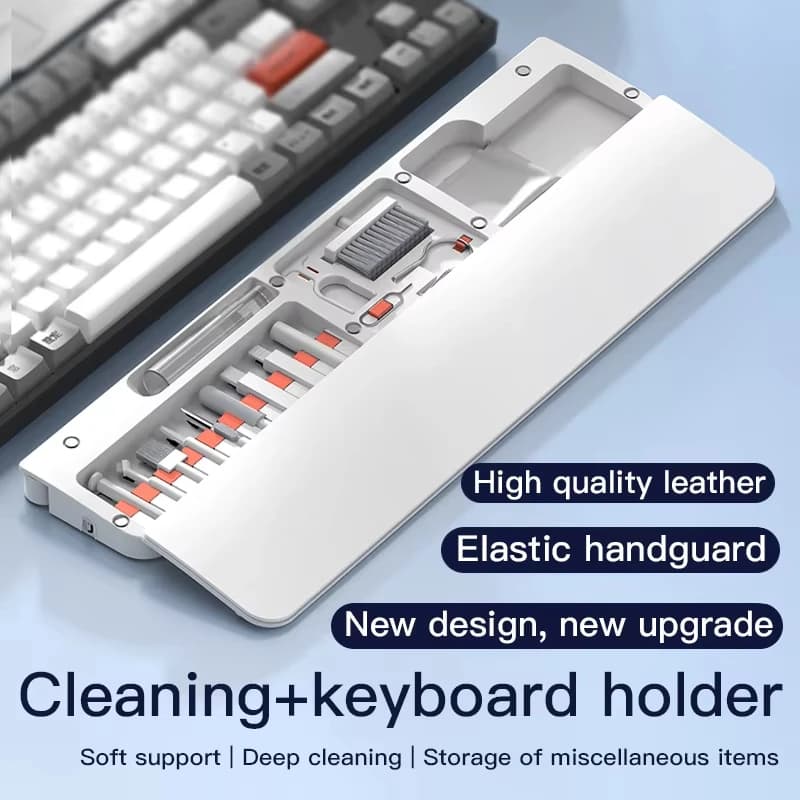 Tastiera portatile Chiave Spazzola per pulizia Kit Strumenti Fotocamera digitale Pulitore per schermo del telefono Auricolari Bluetooth Penna per pulizia per Airpods 4 3