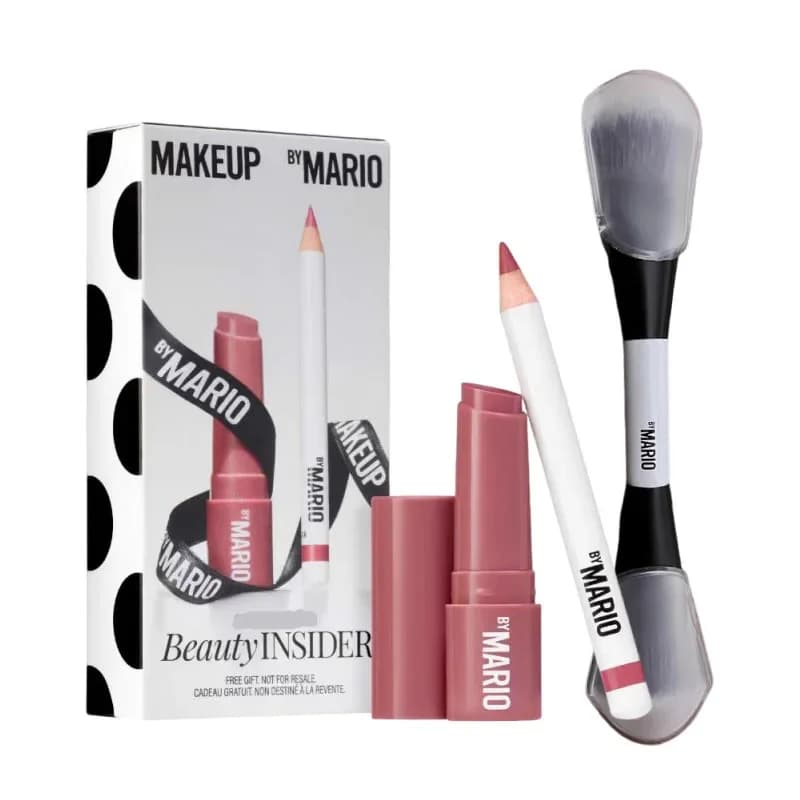2 in 1 Evidenzia Blush F4 Pennello 0.9g Rich Mauve Matita per labbra ultra scolpita e set di trucco balsamo per labbra con bagliore in palissandro da 1g
