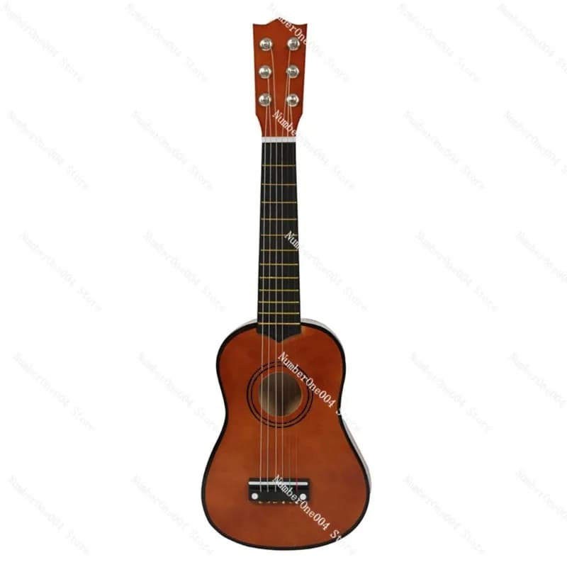 Mini chitarra portatile da 21 pollici Giocattolo didattico Regalo Leggero 6 corde Ukulele Bambini Principianti Elementi musicali portatili