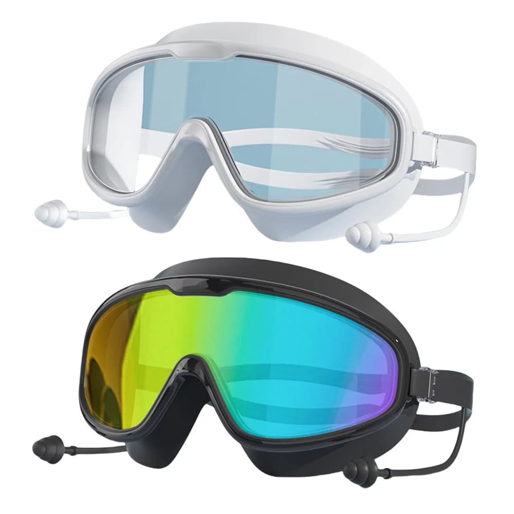 Unisex Diving Goggles High‑Elastic Strap Adjustable Buckle,Pink Blue & More Colors Optional for Adults Family Trip