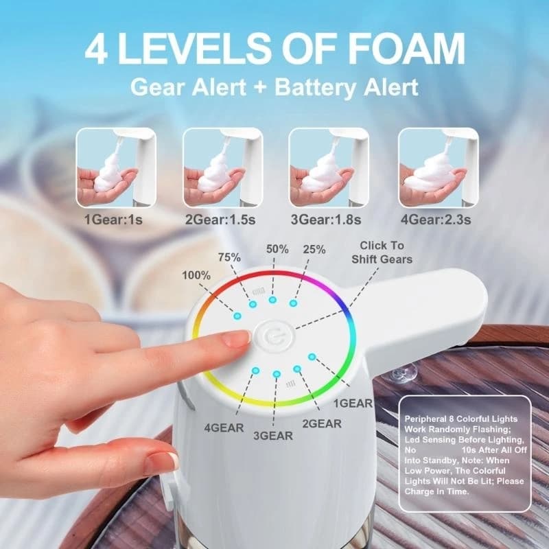 Y5GD Motion Sensors Foams Soap Dispenser Automatic Soap Dispenser Simple to Operate for Efficient Hand Washing In Any Space