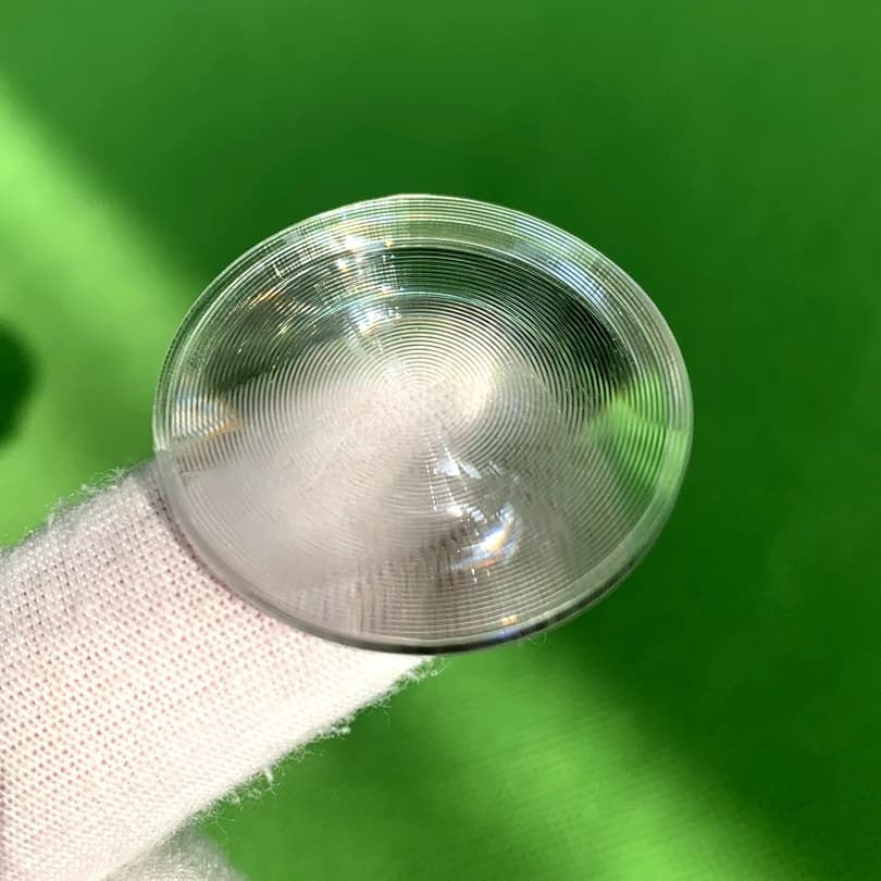 2PC 20mm Lente a condensatore Fresnel PMMA Mini Piccole lenti filettate Lente d'ingrandimento fai da te Lampada per proiettore a luce LED Lente a cerchio concentrico