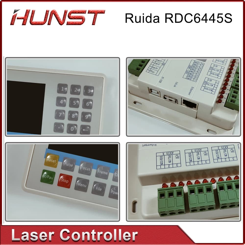 Scheda di controllo laser CO2 HUNST Ruida RDC6445G per sistema di controllo macchina da taglio laser CNC RDC6445S