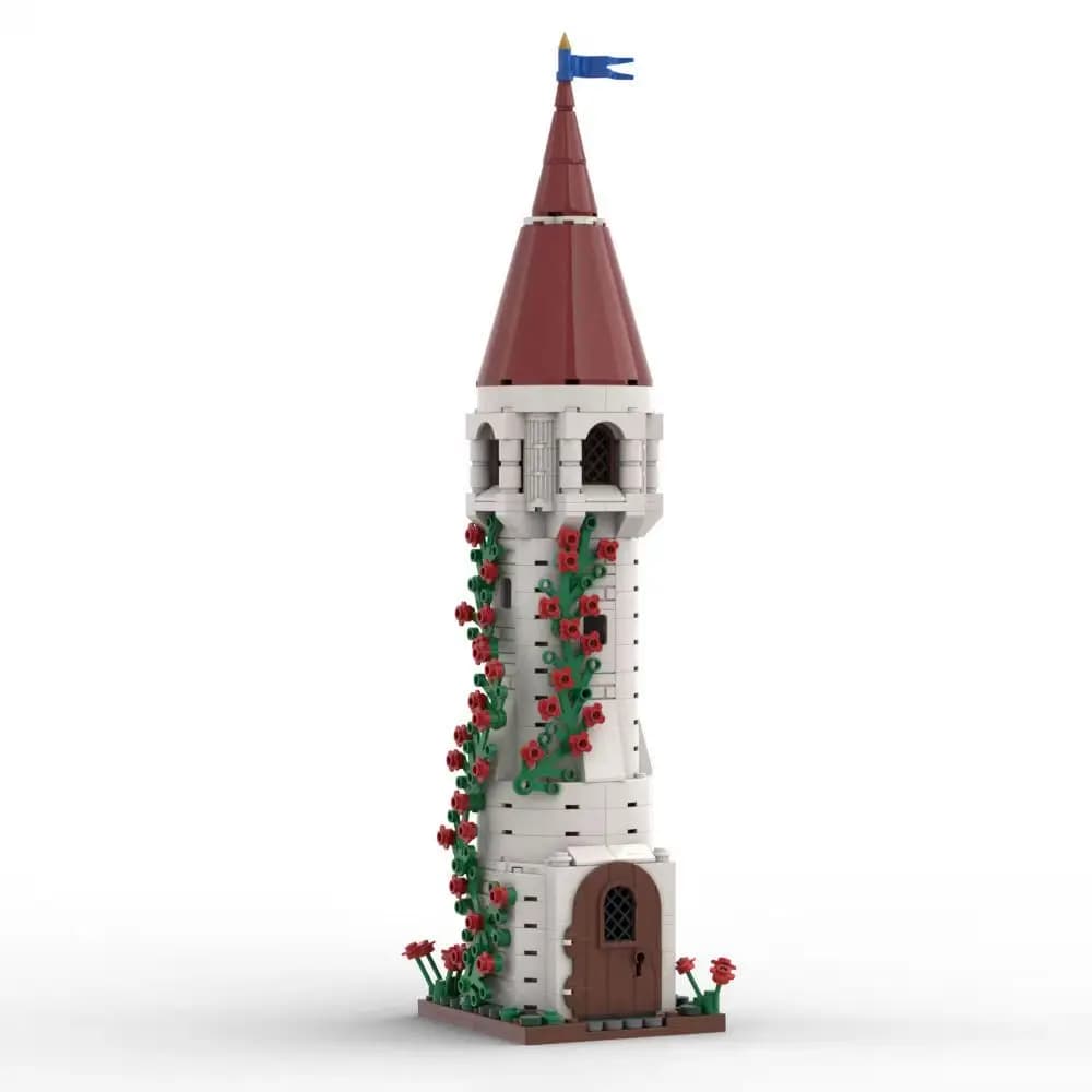 Spot MOC-170477 410 pz Rose Tower FAI DA TE piccole particelle assemblaggio blocchi di costruzione giocattolo educativo modello regalo set ornamenti