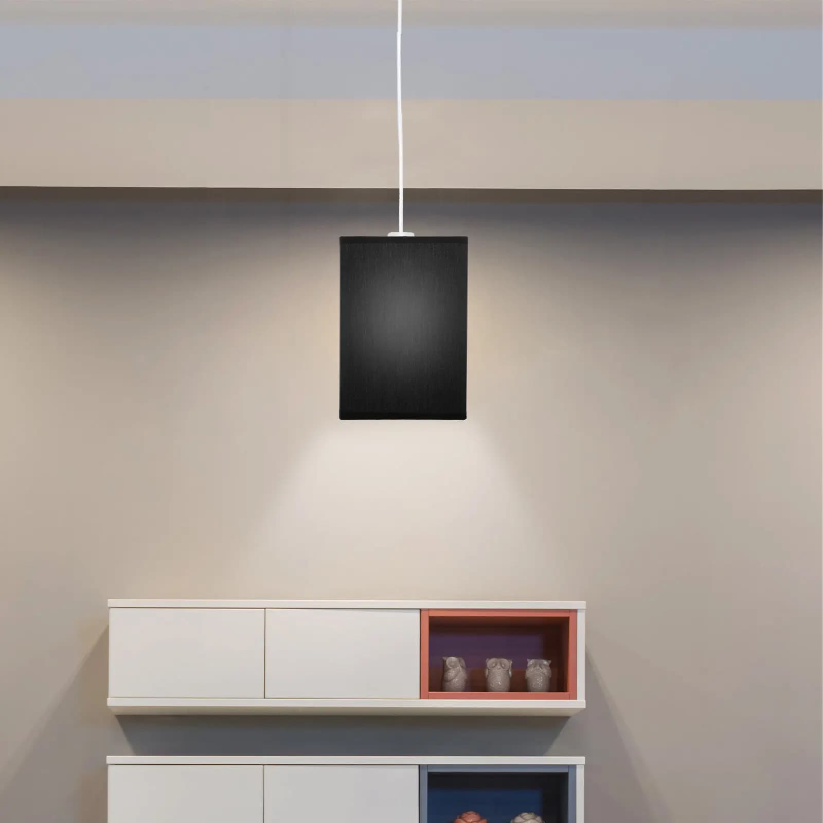 Square Table Lamp Shade Replacement Fabric Iron Frame Soft Light Diffuser for Bedroom Living Room Office Hotel Decorative