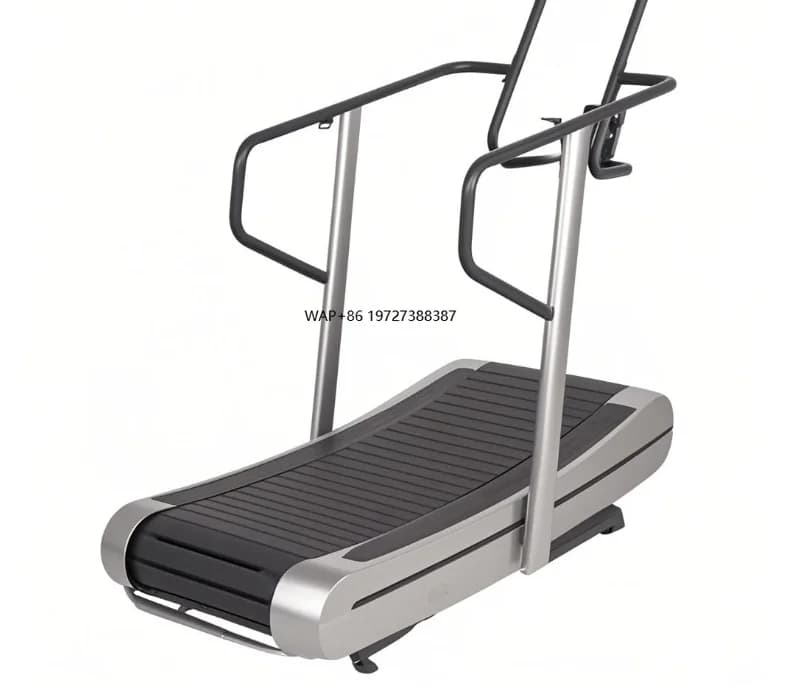 For Sale Treadmill with non-motorized LED display space saving Aluminum racing belt Mechanical drive for home and fitness club