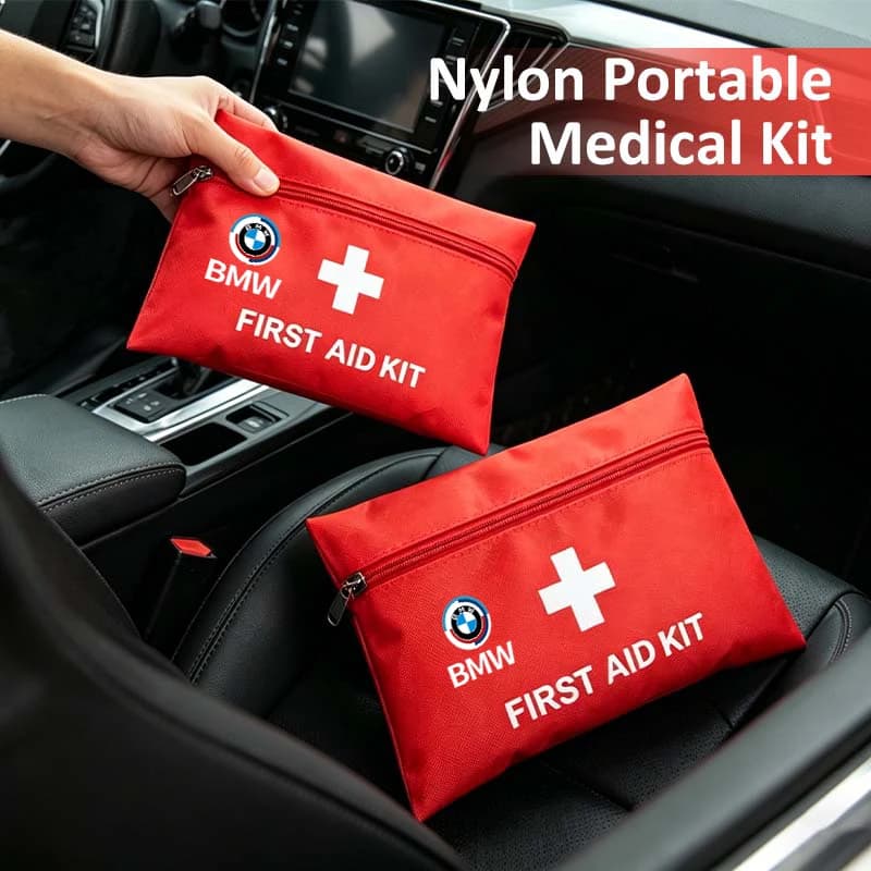 For BMW Car First Aid Kit Waterproof Portable Emergency Kit Storage Bag 50th Anniversary Edition E36 E46 E53 E90 E60 E93 E87 G20