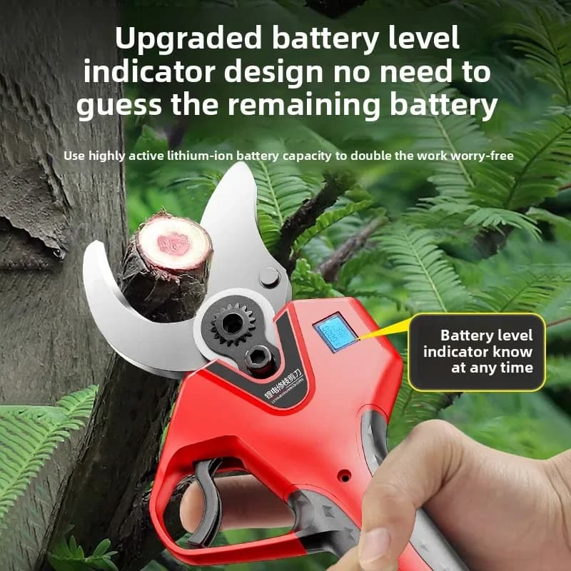 Rechargeable electric scissors for pruning branches, fruit trees, gardening scissors, pruning shears, pruning electric scissors