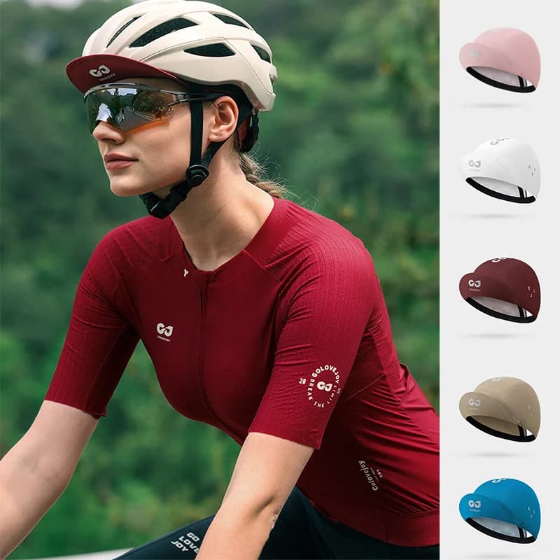 Cappello da Ciclismo Estivo, Sottocasco Traspirante Antiscivolo, Cappello da Moto, Bici da Strada, Corsa, Sport all'Aperto, Protezione Solare