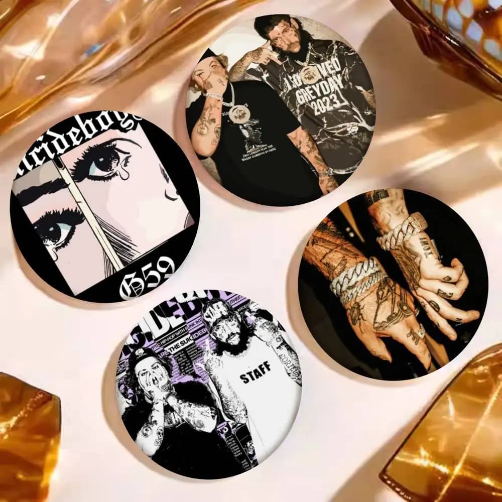 Singer S-Suicideboy Band Album Badge Tinplate Coin Brooch Clothing Backpack Accessories Lapel Pin